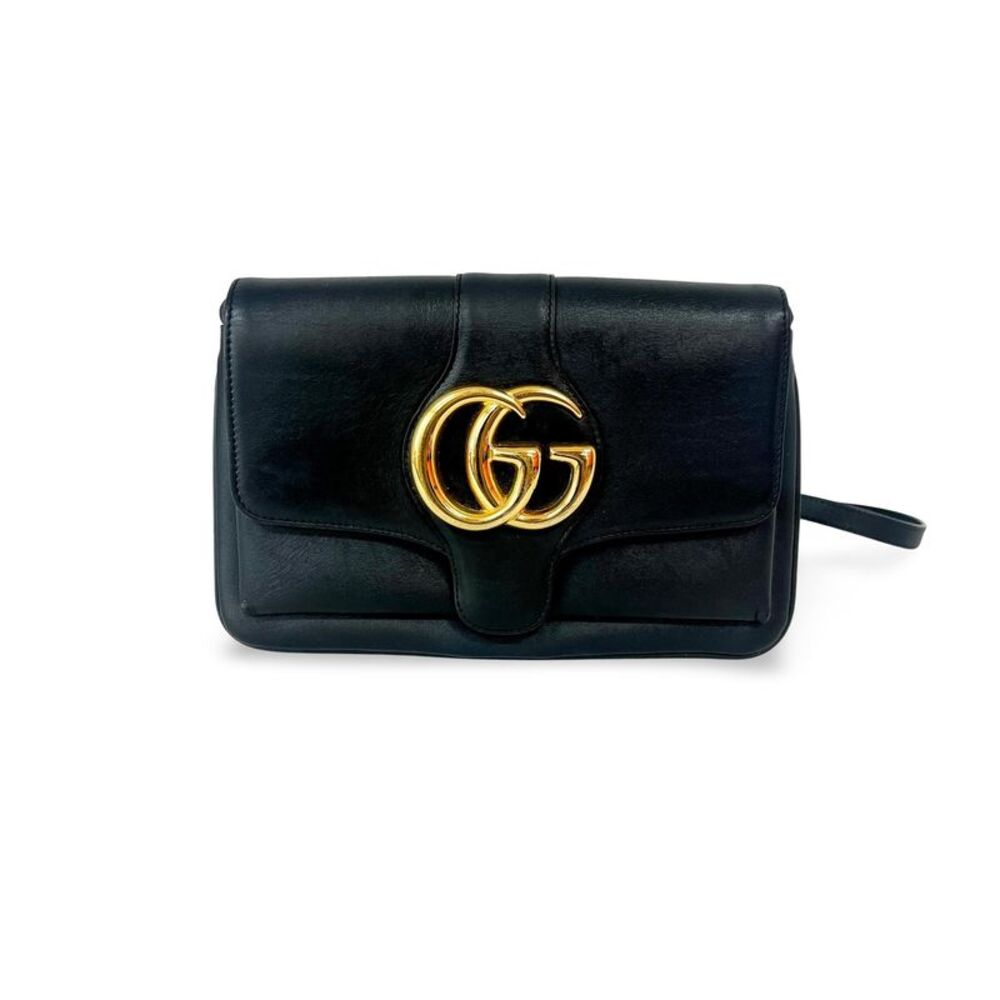 Gucci Arli Leather Black Leather Shoulder Bag Bag